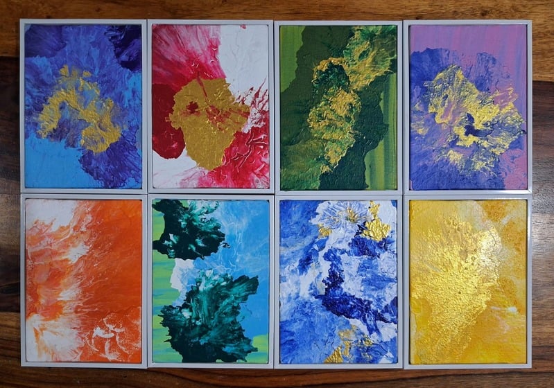 Color Storm – handmade painting by Sonia Masterstrokes