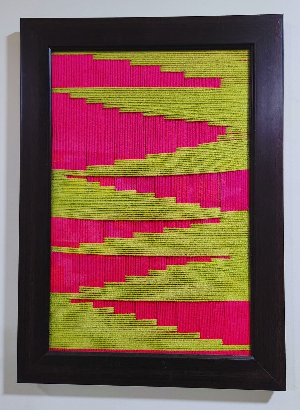 Neon Waves – handmade painting by Sonia Masterstrokes