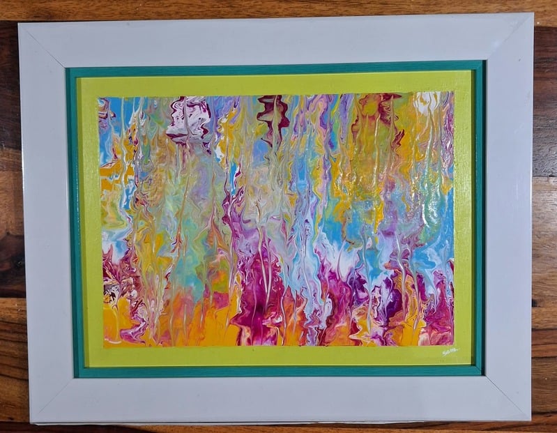 Radiant Flow – handmade painting by Sonia Masterstrokes