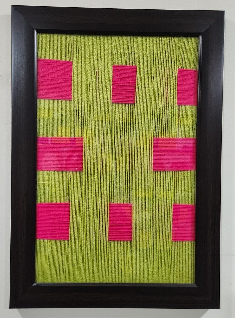 Geometry in Glow – handmade painting by Sonia Masterstrokes