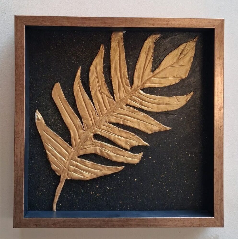 Eternal Leaf – handmade painting by Sonia Masterstrokes