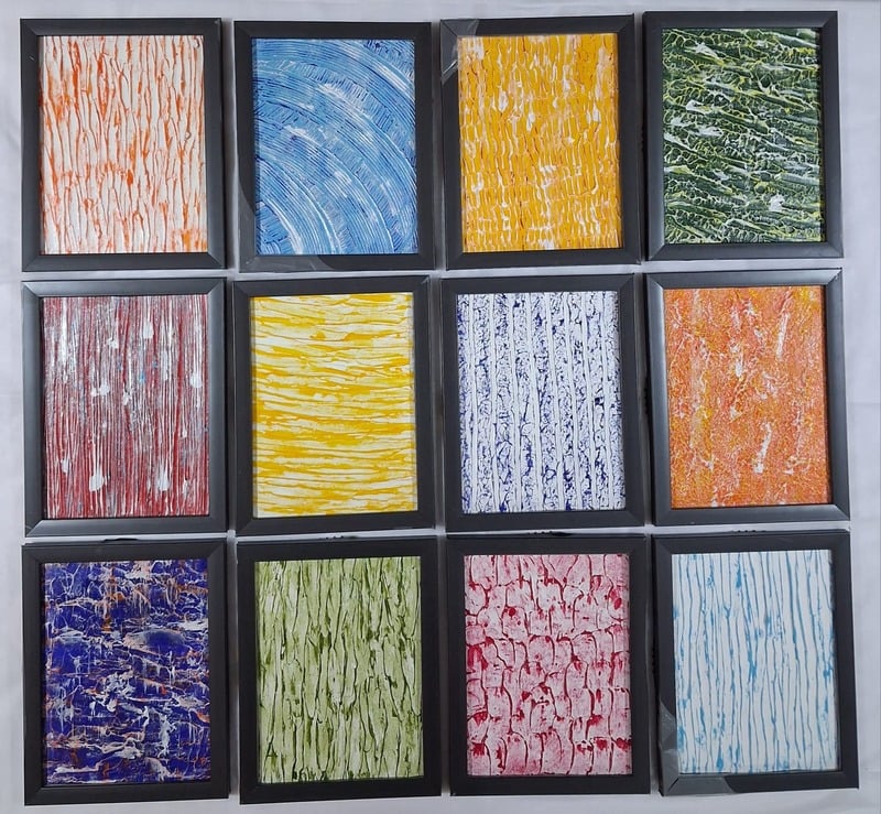 Texture of Joy 1 – handmade painting by Sonia Masterstrokes
