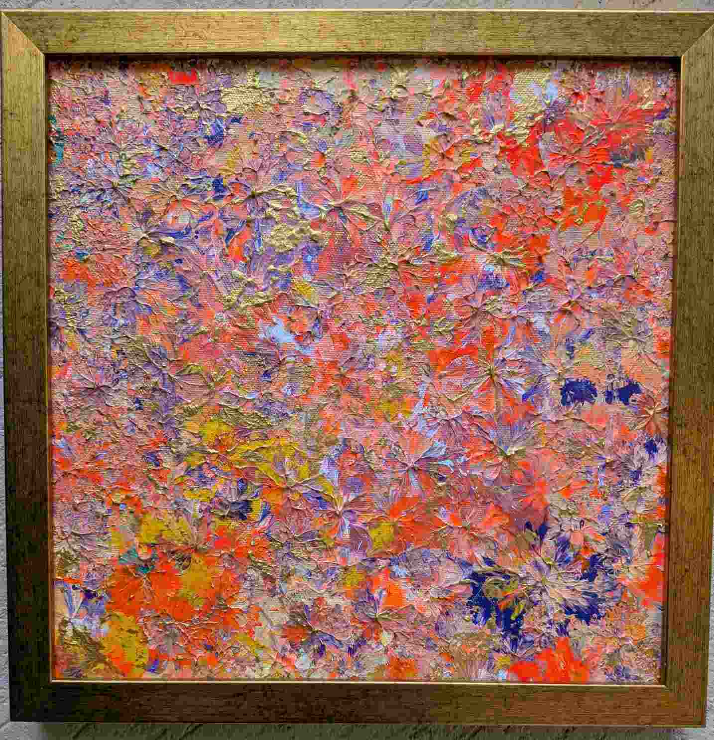 Twin Blossoms – handmade painting by Sonia Masterstrokes