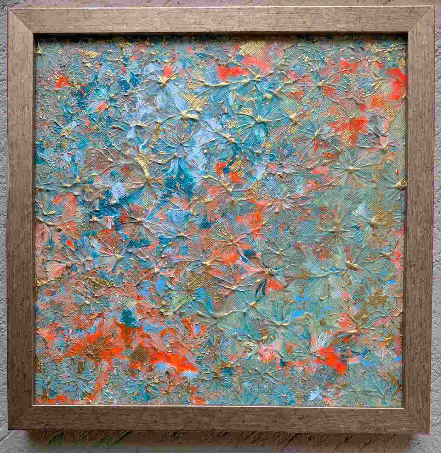 Twin Blossoms – handmade painting by Sonia Masterstrokes